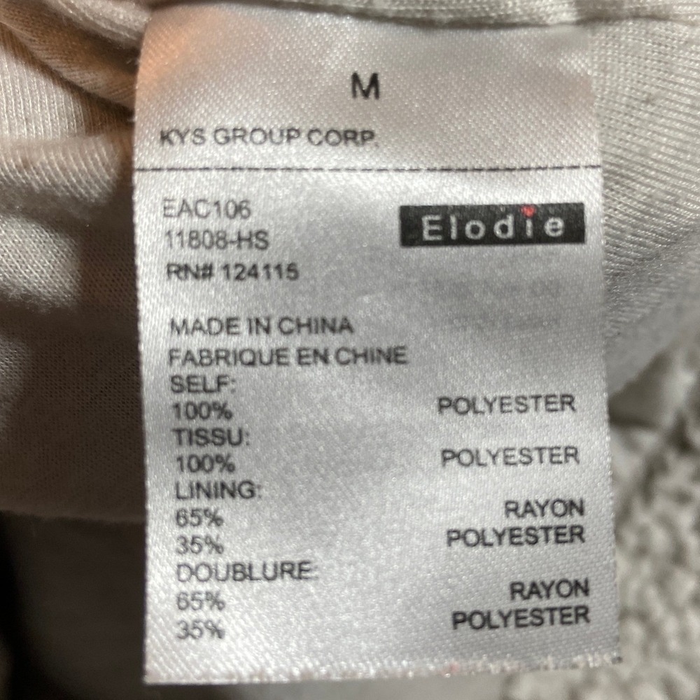 Elodie Women's M Cream Sherpa Fleece Quarter Zip Pullover Sweater - Picture 9 of 10